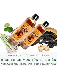Tinh Chất Gội Đầu Thảo Mộc MẸ KEN 500ml Kích thích mọc tóc, giảm gãy rụng, giảm gàu, giảm nấm ngứa - tặng kèm 1 khăn tắm