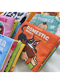 Sách vải Lalala baby kích thích thị giác cho bé sơ sinh 0 đến 12 tháng
