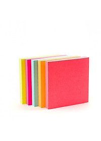 Combo 4 xấp Giấy ghi chú Post - it 3M 76x76mm màu Neon tươi sáng