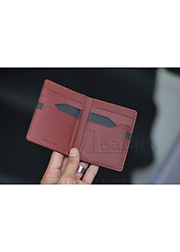 Ví Da Epsom Dáng Đứng Handmade Lealux Epsom Wallet 3