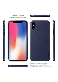 Ốp lưng Memumi siêu mỏng chống bám vân 0.3 mm cho iPhone X, Xs có gờ bảo vệ camera - Hàng nhập khẩu