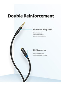 Cáp audio 3.5mm nối dài Vention BHBBI dài 3m - Hàng chính hãng