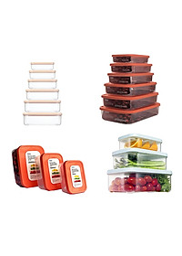 Hộp Đựng Thực Phẩm Chữ Nhật Nhiều Cỡ Có Nắp Sản Xuất Theo Tiêu Chuẩn Nhật Bản Inochi ( Tặng kèm khăn lau đa năng pakasa ) - Hàng Chính Hãng ( Giao màu ngẫu nhiên)