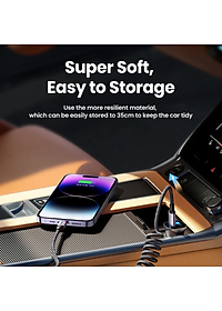 Dây cáp sạc lò xo sạc nhanh PD 20W USB C to Light chuẩn Type C PD 3.0 hiệu Rock Spring PD Cable cho iPhone / cho iPad / cho Airpods có khả năng truyền tải dữ liệu tốc độ cao 480Mbps, trang bị chip điều chỉnh dòng điện thông minh - hàng nhập khẩu