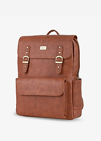 Balo da nam nữ công sở khóa gài thanh lịch UBP2 - 5021, ba lô đựng laptop 15 inch