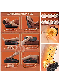 ￼Gối Mát Xa Cổ Vai Gáy HAIZIN - Máy Masage cổ vai gáy đa năng cao cấp BH12T