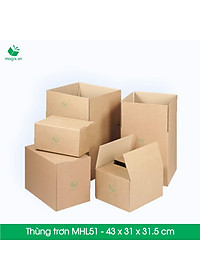 10 Thùng hộp carton - Mã MHL51 - Kích thước 43x31x31,5 (cm)