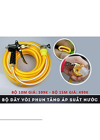 Bộ vòi xịt tăng áp 3 lần rửa xe tưới cây điều chỉnh mức nước tiết kiệm nước đa năng 206400