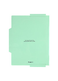 Bìa Mỏng 7 Ngăn Guangbo A 9035 - Xanh Lá