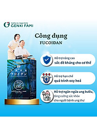 Fucoidan Genki Fami Nhật Bản, Tăng Cường Đề Kháng, Miễn Dịch, Hỗ Trợ Ngăn Ngừa Ung Bướu Hộp 150 viên