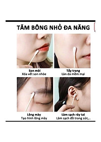 Dụng cụ làm đẹp sức khỏe  _Hộp 500c tăm bông ráy tai lớn  cao cấp với 2 đầu tăm thiết kế hình dáng khác nhau làm sạch sâu bên trong , phù hợp cho mọi người
