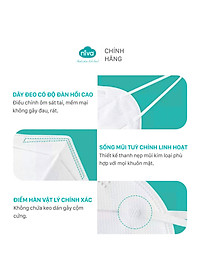 Khẩu Trang Niva N95 Hộp 25 Chiếc Ngăn Giọt Bắn, Lọc Vi Khuẩn, Không Gây Kích Ứng Da, Hàng Chính Hãng Cao Cấp