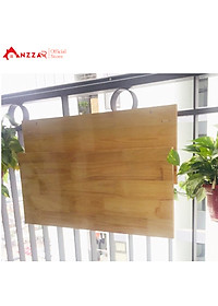 Bàn gỗ treo ban công gấp gọn kích thước chất liệu gỗ thông nhập khẩu cao cấp Anzzar BBC-04