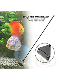 Dao cạo rêu Mufan nhôm đen, inox vệ sinh rêu tảo bám kính bể thủy sinh cá tép