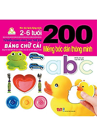 Bộ bóc dán hấp dẫn dành cho bé từ 2-6 tuổi:  Combo 9 Tập 200 Miếng Bóc Dán