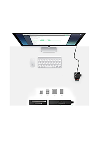 Đầu đọc thẻ USB 3.0 hỗ trợ thẻ TF/SD/CF/MS 0.5M Màu Xám Ugreen 30333 CR125 Hàng Chính Hãng