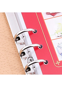 Bóp Sổ 6 Còng Da  Nhỏ  2 Màu (160 Trang) Uyên Loan - Màu Ngẫu Nhiên