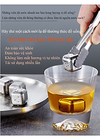 [CHÍNH HÃNG] Đá vĩnh cửu Proki inox 304 không tan hộp 8 viên chất liệu đạt chuẩn kiểm định an toàn, đá không tan, đá vĩnh cửu, đá lạnh inox vĩnh cửu, đá kim loại cao cấp 8 viên, đá lạnh tự nhiên vĩnh cửu an toàn sức khỏe