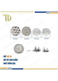 Nút hít nam châm túi xách, Nút nam châm túi xách, Nút nam châm gắn túi mạ điện độ bền 5-8 năm