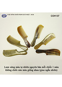 Lược sừng xuất Nhật (Size: L - 18cm) COH137 - Lược chuôi trơn tru đơn giản tiện ích - Chăm sóc tóc