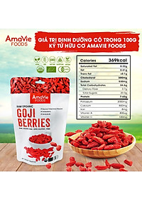 Hạt kỷ tử hữu cơ 170gr - AmaVie Foods