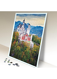 Tranh xếp Hình Tia Sáng  Lâu Đài Thiên Nga Vào Thu (925 mảnh ghép)