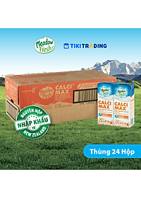 Thùng 24 Hộp Sữa Tươi Tiệt Trùng Giàu Canxi Meadow Fresh (200ml / Hộp)