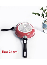 Chảo Easy Seoulcook 24 cm đáy từ chống dính vân đá cao cấp Hàn Quốc, dùng được tất cả các loại bếp / Induction