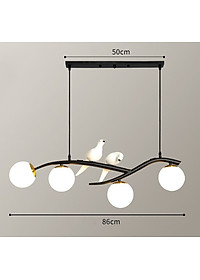 Đèn thả bàn ăn DOVE trang trí không gian phòng ăn hiện đại - Tặng kèm bóng đèn đầy đủ.