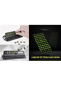 Bảng số điện thoại gắn táp lô ô tô kiêm giá để điện thoại 