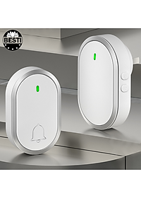 Chuông Cửa Không Dây Thông Minh Besti YBT01 (1 Nút Bấm, 1 Chuông ), Chống Nước, Khoảng Cách Sử Dụng Hiệu Quả 300M, 60 Loại Nhạc Chuông, 4 Mức Điều Chỉnh Âm Lượng - Hàng Chính Hãng