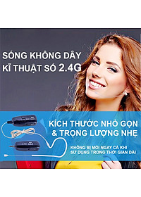 XXD-19 - Micro Hạt Gạo Không Dây 2.4G / UHF Cài Tai Dùng Cho Giảng Dạy, MC Sân Khấu