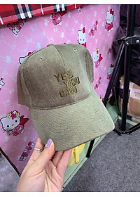 Mũ Lưỡi Trai YES YOU CAN Chất Gân Thoáng Mát