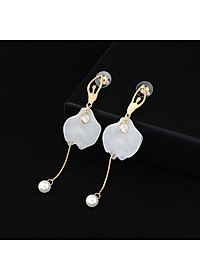 Bông tai hình cô gái múa pha lê S925