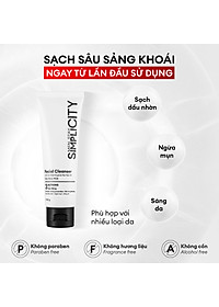 Bộ đôi giảm mụn sưng viêm Men Stay Simplicity cho nam Zinc PCA 1% + Terpineol-4 100g + 30ml