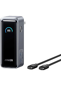 Sạc dự phòng kiêm cốc sạc Anker Prime Fusion Power Bank 2Type-C 65W 9600mAh A1339 - Hàng chính hãng