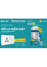 Ổ Cắm Máy Bơm An Toàn Rạng Đông OC03.MB 16A  - Ổ Cắm Chống Giật Cấp N guồn 5V Cho Phao Điện - Công Suất 1500W