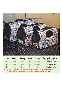 Túi Vải Vận Chuyển Chó Mèo Nhiều Họa Tiết Ngẫu Nhiên