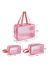 Túi Đựng Mỹ Phẩm, Đồ Trang Điểm Đi Du Lịch Washbag Trong Suốt Chống Thấm Nước Tiện Lợi Nhiều Kích Thước Nhiều Mẫu Chính Hãng