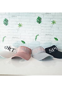 Mũ thể thao sport nửa đầu - Mũ lưỡi trai nửa đầu phong cách thời trang Aloha style-Nón Kết nửa đầu Nữ  Spor - Đen