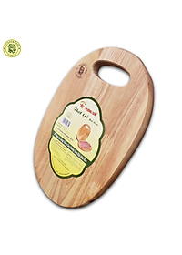 Thớt Gỗ Cao Su Hình Hột Xoài A285 ( 28.5 x 20 x 2 cm ) - Đồ Dùng Nhà Bếp Thương Hiệu Trường Sơn