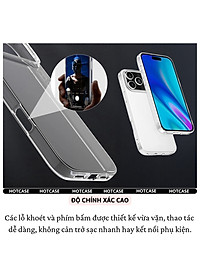 Ốp lưng dẻo silicon trong suốt mỏng 0.6mm cho iPhone 17 Pro Max / 17 Air / iP 17 Pro / 17 hiệu Hotcase Ultra thin - Chống trầy xước, siêu mỏng, độ trong full HD - Hàng nhập khẩu