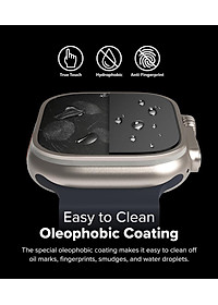 Bộ 2 dán cường lực Apple Watch Ultra 3/2/1 RINGKE Easy Slide Tempered Glass - Hàng Chính Hãng
