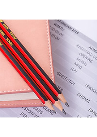 Bút 2B kèm tẩy Deli - sọc neon nhiều màu - 12 cây/hộp - E37013 / E37014 / E37015 / E37016/ E37000/ E58103/ E10902