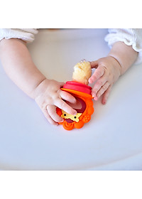 Túi nhai ăn dặm chống hóc silicon kèm gặm nướu và nắp làm kem cho bé Marcus & Marcus, từ 6 tháng - Marcus