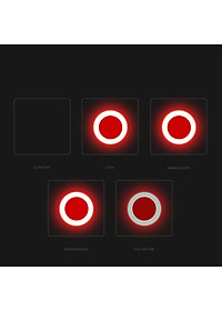 Đèn Đuôi Xe Đạp Cảnh Báo Phía Sau Cho Xe đạp Sạc Điện USB Chống Nước Trang Trí