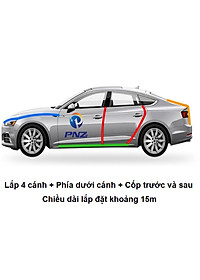 Gioăng cao su, nẹp viền cửa chữ U lõi thép PHUS chống va đập, cách âm, chống ồn cao cấp dài 5m