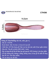 Muỗng Thìa Xúc Trà Gỗ Trắc Cao Cấp Dụng Cụ Trang Trí - CTH596