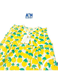 Bộ quận áo ngắn bé gái họa tiết Tulip vàng cotton - AICDBGC7ZGSP - AIN Closet