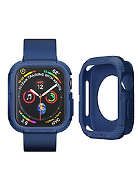 Ốp Case Chống Shock Chống Va Đập Carbon cho Apple Watch Series 4/ 5/ 6/ SE/ 7/ 8/ 9 Size 40/41/44/45mm- Hàng chính hãng